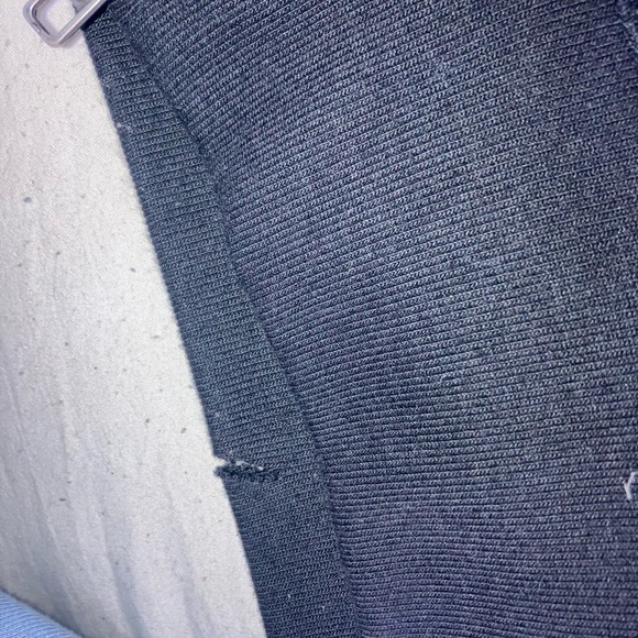 Furry PINK Victoria's Secret Black hoodie with Heart Accent - Picture 3 of 9